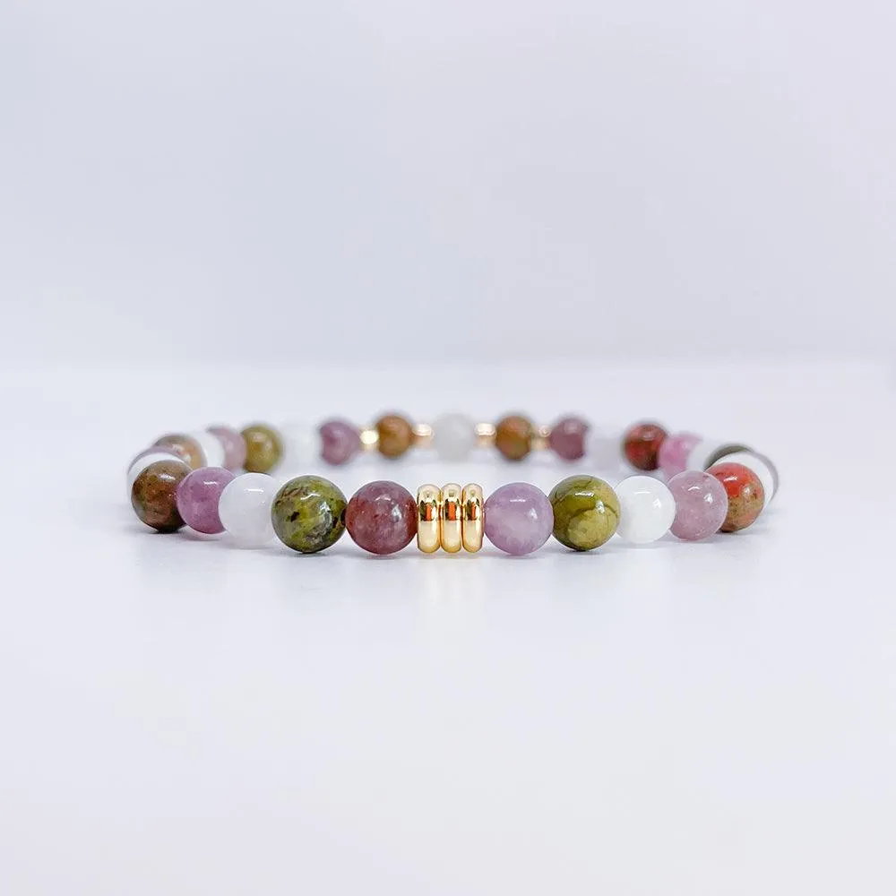 Menopause Harmony with Ukanite, Rainbow Moonstone & Lepidolite