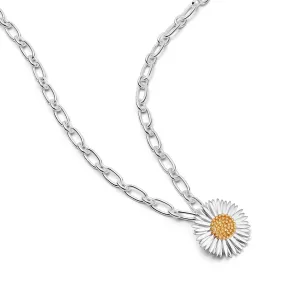 Michaelmas Daisy Necklace Sterling Silver