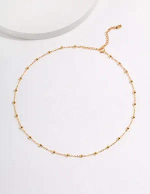 Minimalist Ball Chain Necklace