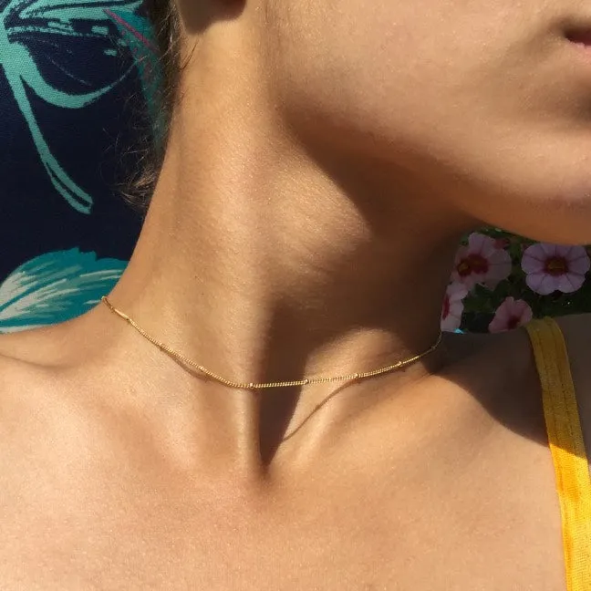 Minimalist Bead Choker