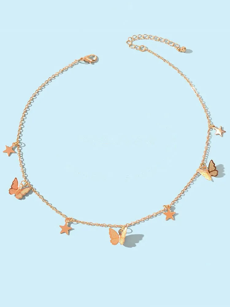 Minimalist Butterfly Star Necklaces