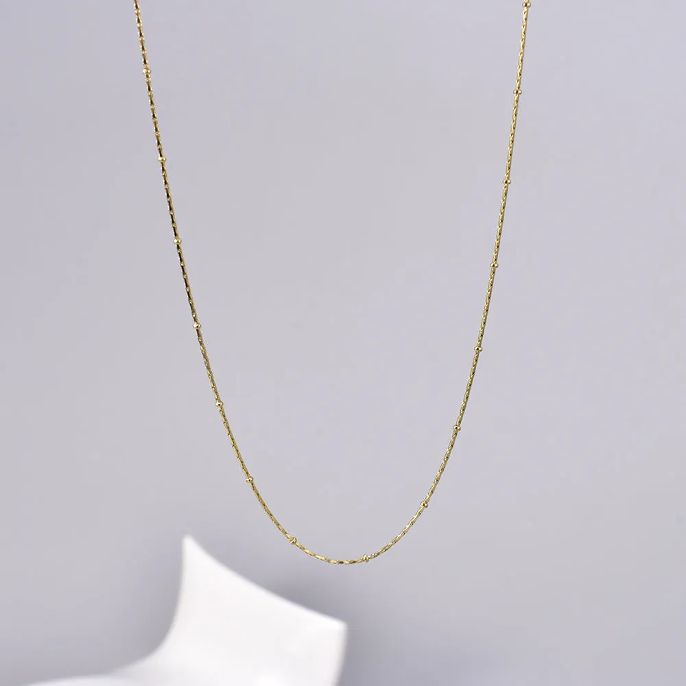 Minimalist Heart Titanium Steel Gold Plating Necklaces