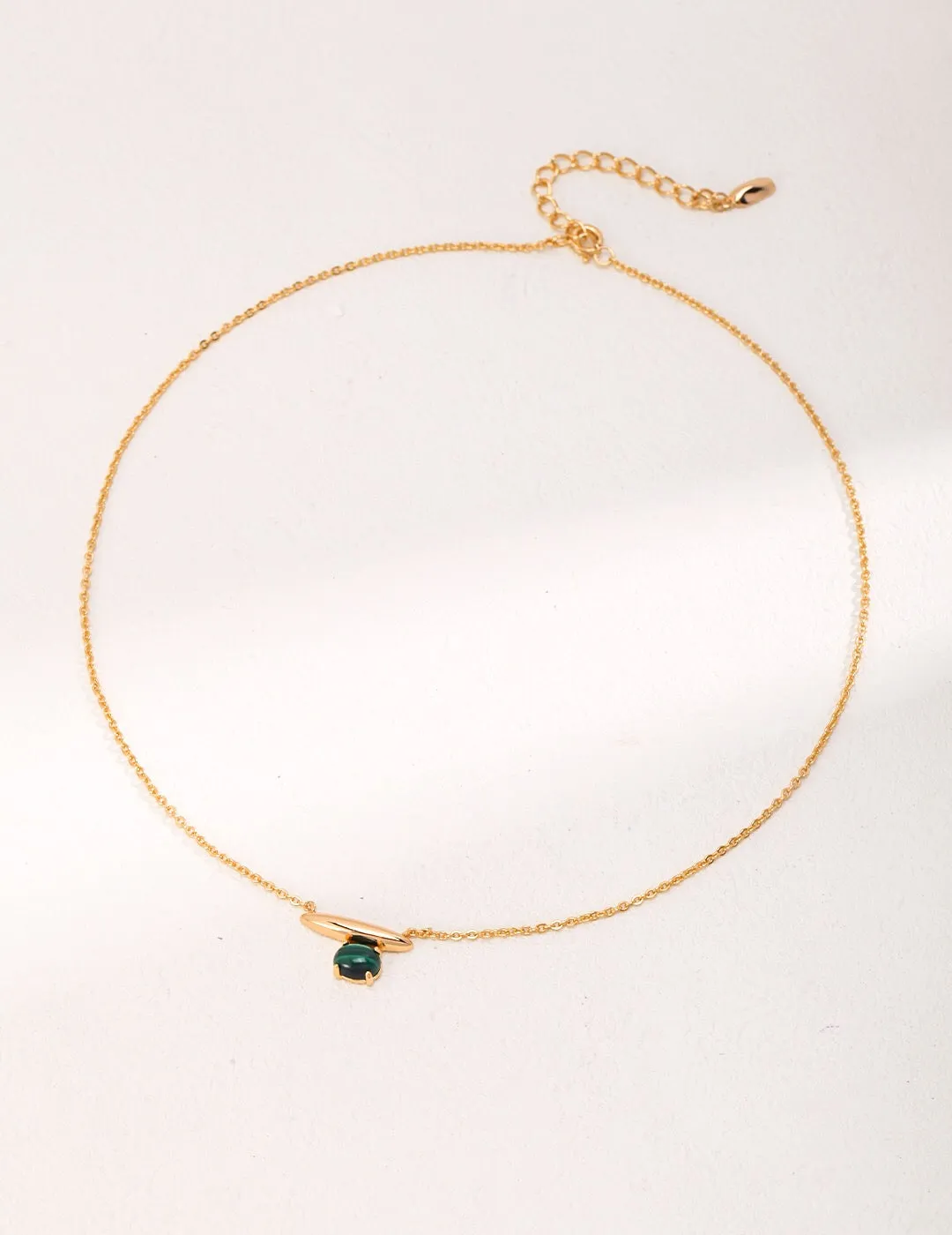 Minimalist Lapis Lazuli / Malachite Necklace