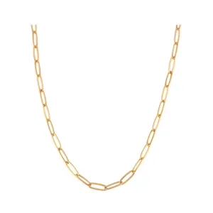 Minimalist Paperclip Chain Necklace