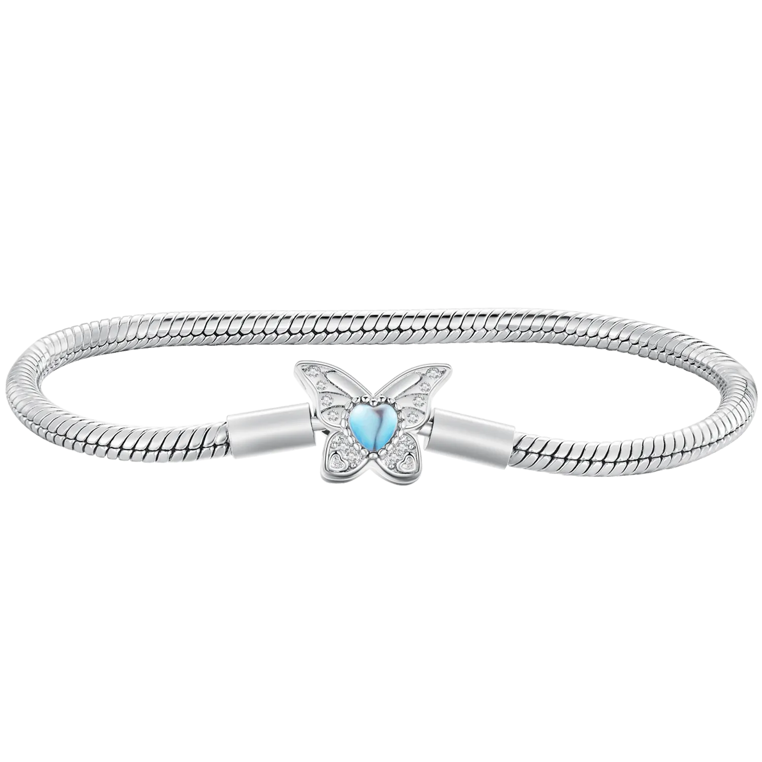 Moonstone Butterfly Chain Bracelet Bangle