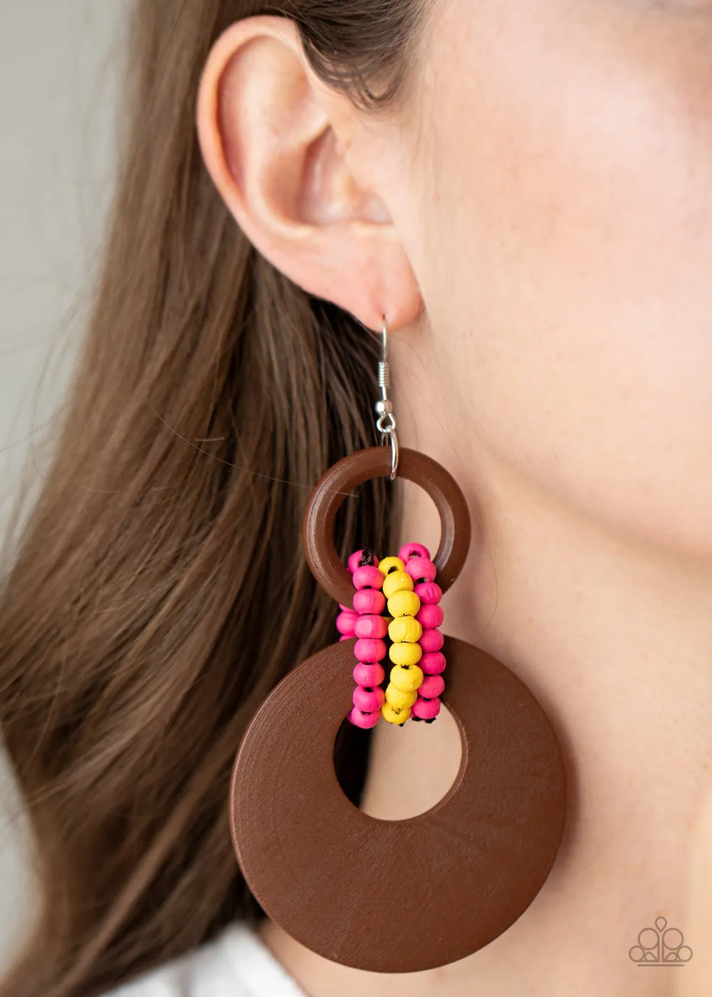 Paparazzi Beach Day Drama - Multi Earrings