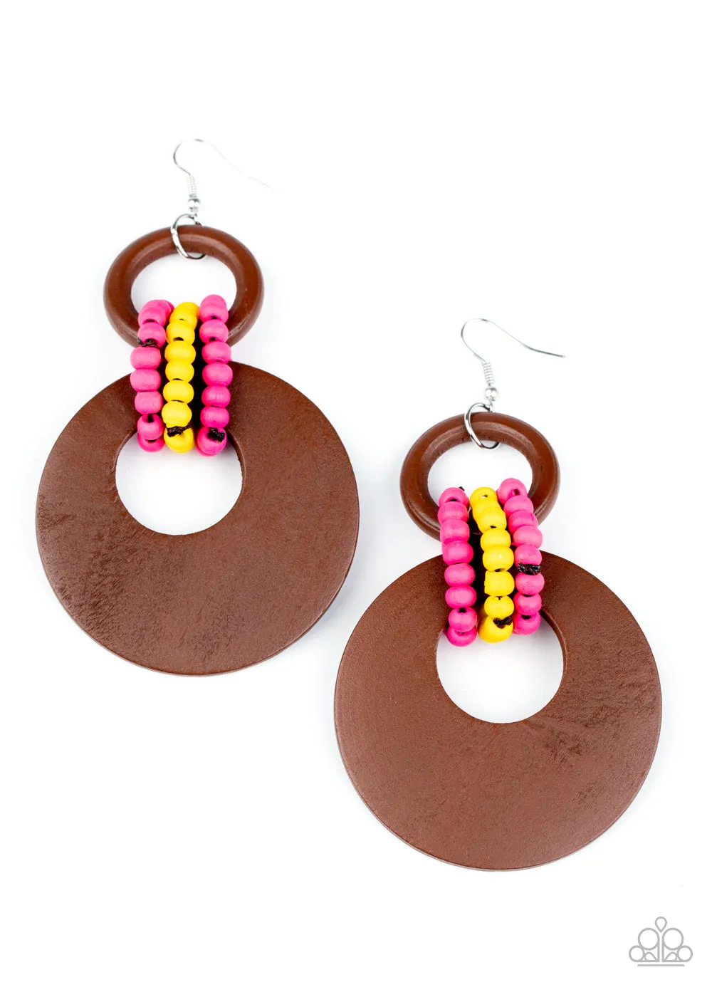 Paparazzi Beach Day Drama - Multi Earrings