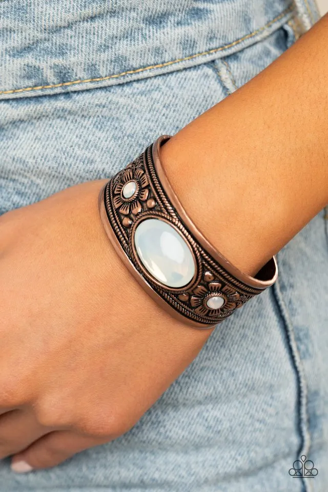 Paparazzi Bracelet ~ Sage Sanctuary - Copper