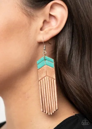 Paparazzi Earring ~ Desert Trails - Blue