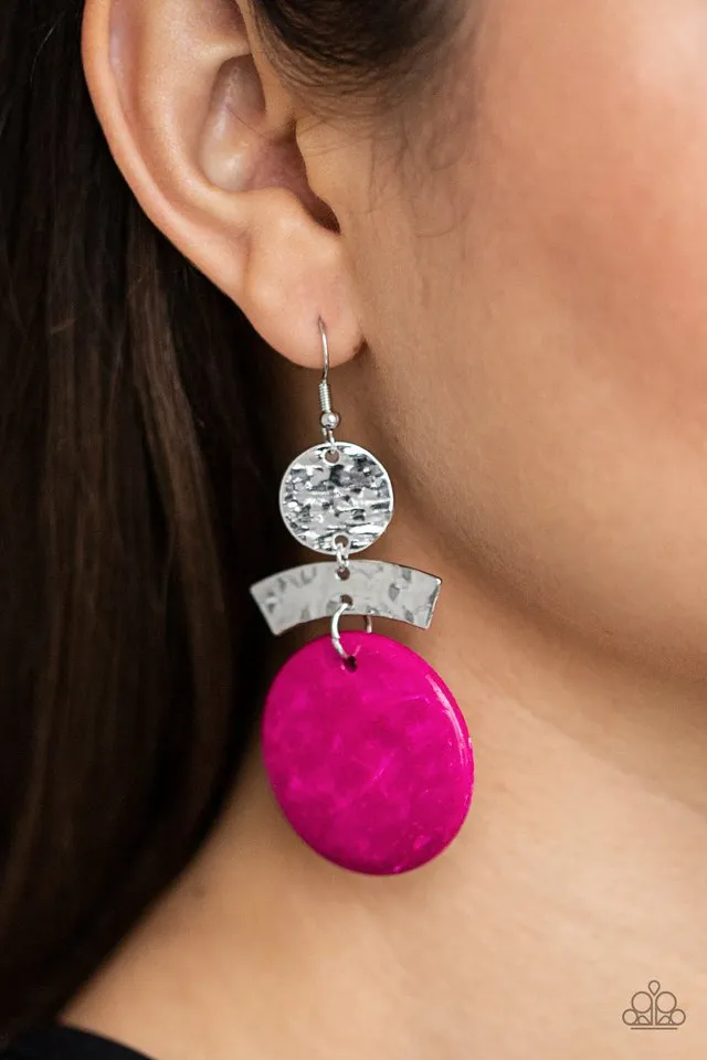 Paparazzi Earring ~ Diva Of My Domain - Pink