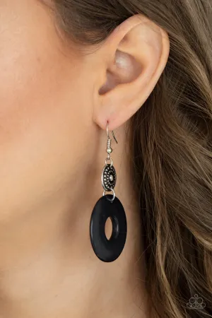 Paparazzi Earring ~ Earthy Epicenter - Black