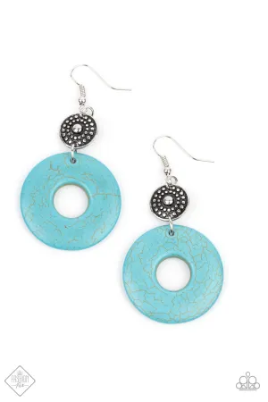 Paparazzi Earthy Epicenter - Blue Earrings