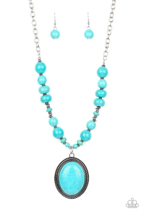 Paparazzi Home Sweet HOMESTEAD Necklace Blue