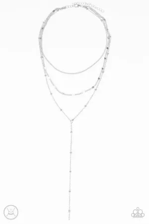 Paparazzi Necklace ~ Think Like A Minimalist - Silver