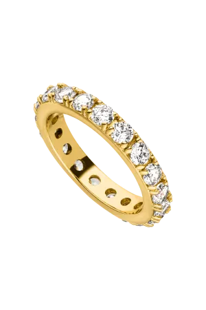 Pavé Ring Bold 14K Gold Plated