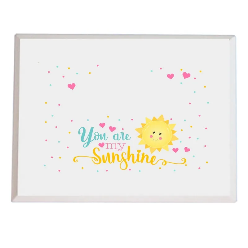 Personalized You Are My Sunshine Lift Top Jewelry Box