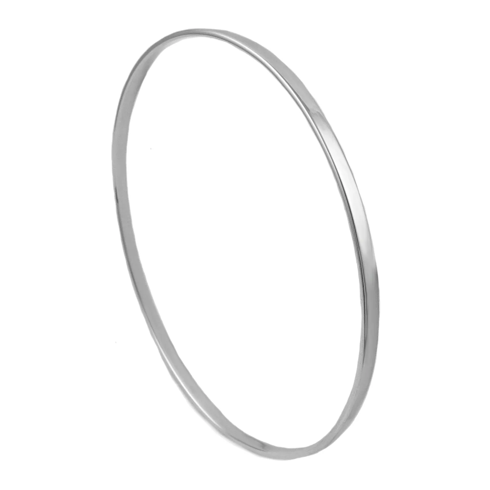 Polished 925 Sterling Silver Stacker Circle Bangle