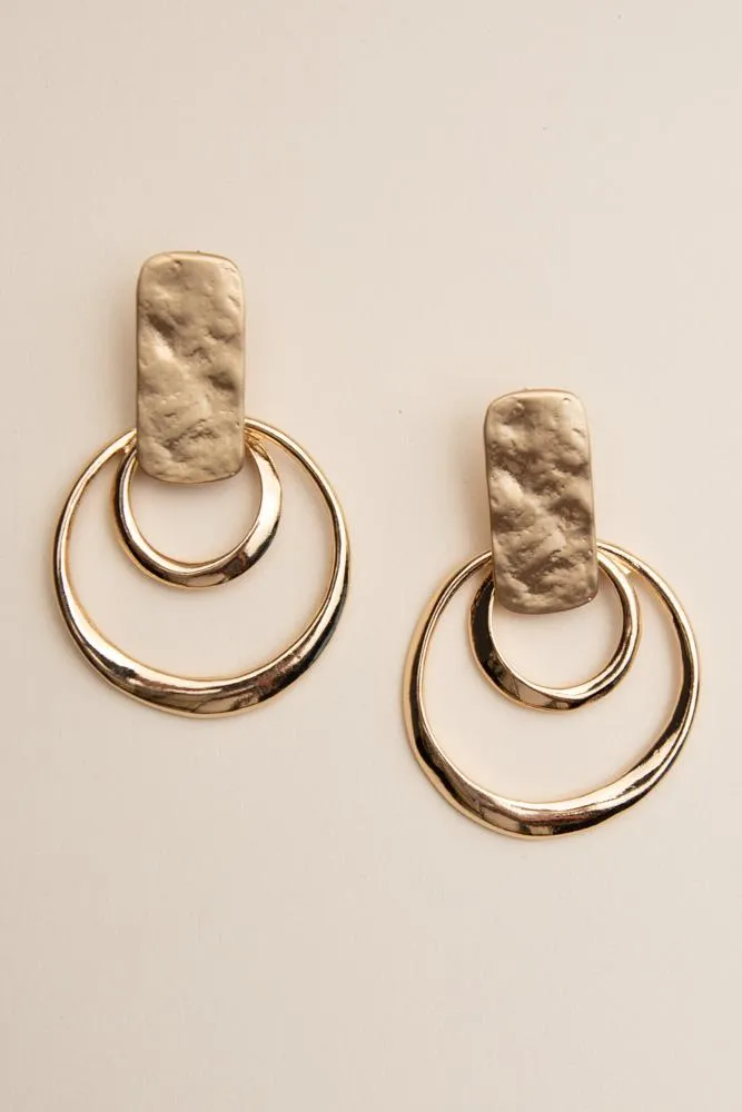 Ring Around Gold Earrings