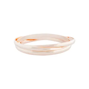 Rose Gold Trio Linked Bangle