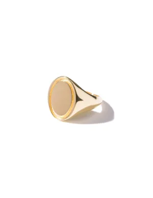 Signet ring <br>Gold Vermeil