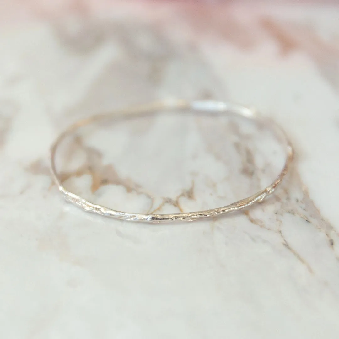 Silver Twig Bangles