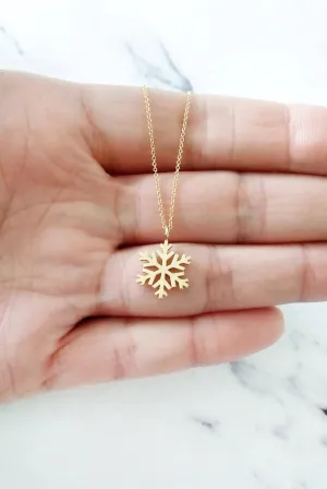 Snowflake Charm Necklace - Minimalist Necklace For Women