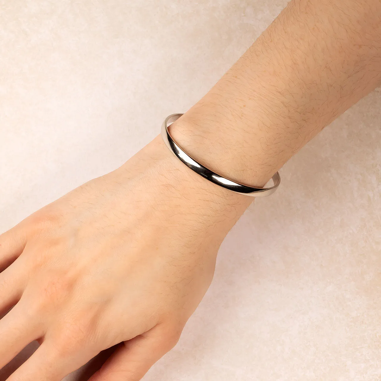 Sterling Silver Polished Elements Bangle