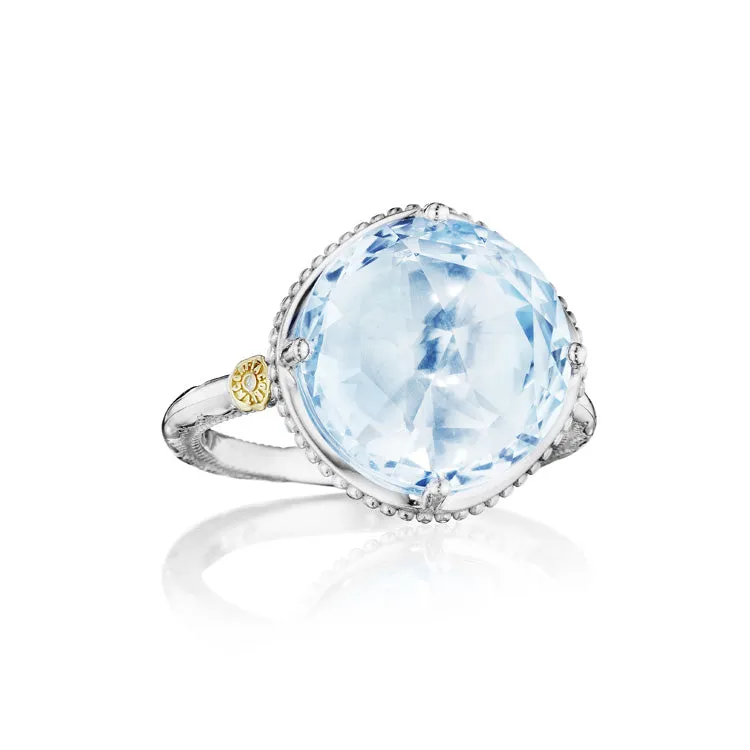 Tacori Island Rains Bold Simple Gem Sky Blue Topaz Ring SR22502