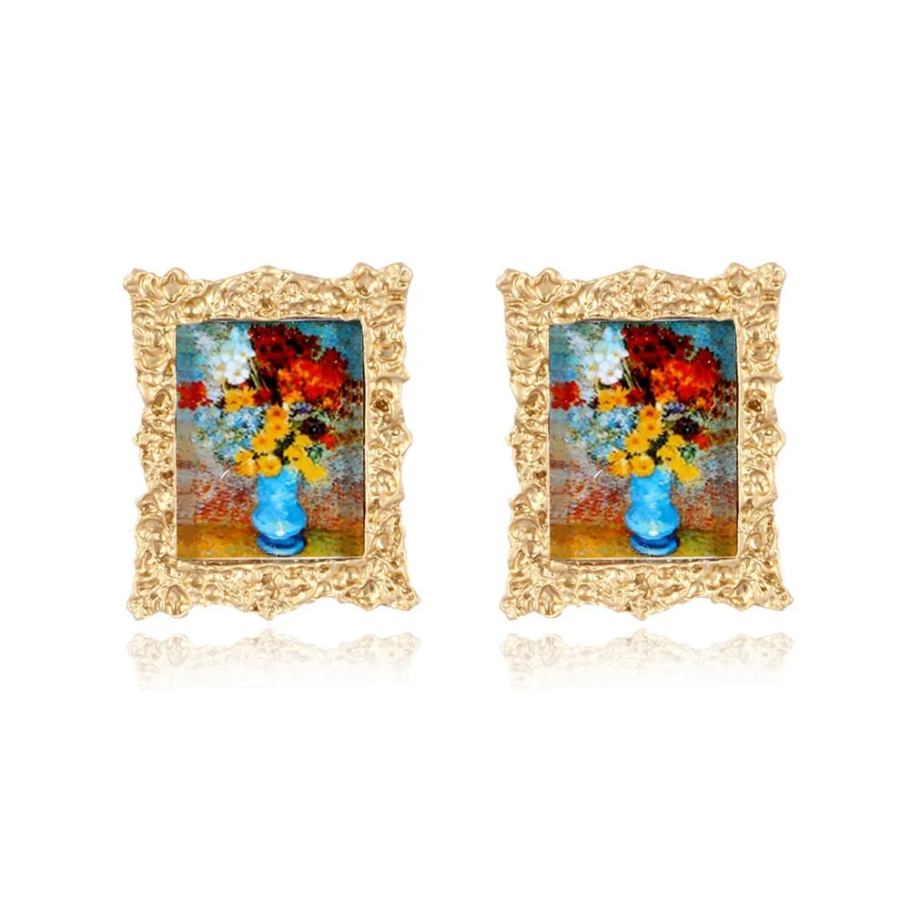 TEEK - Lady Vintage Painting Earrings