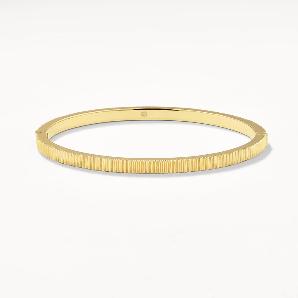 Textured Bangle in Gold