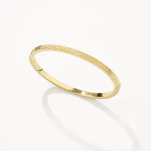 Textured Bangle in Gold