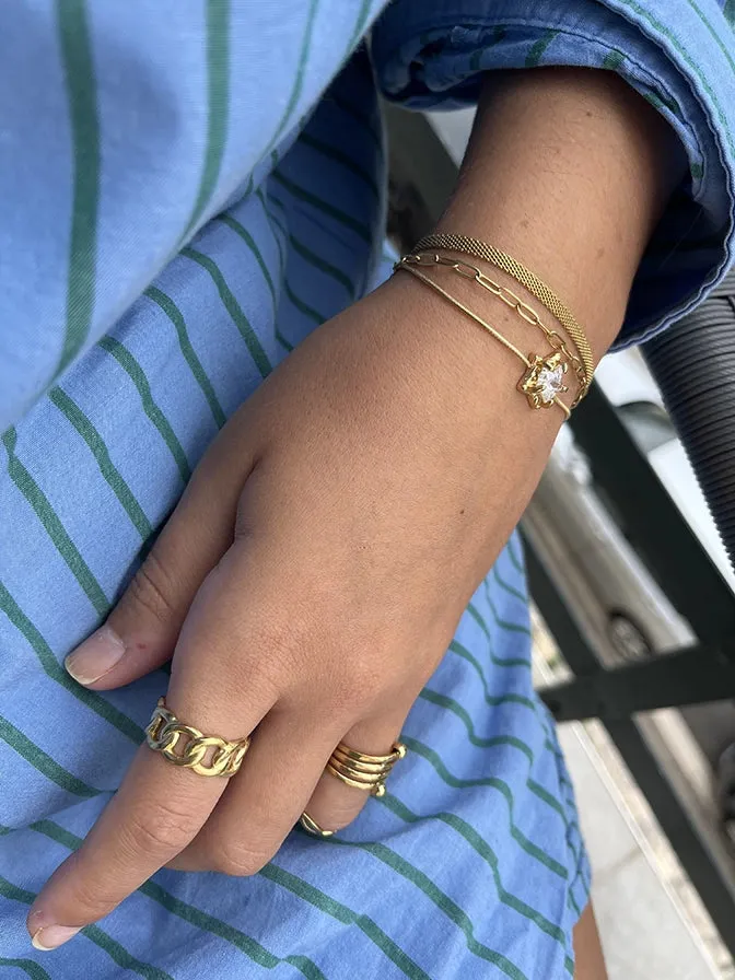 Vibes | Starlight Whisper Clasp Bracelet | 18K Gold-Plated